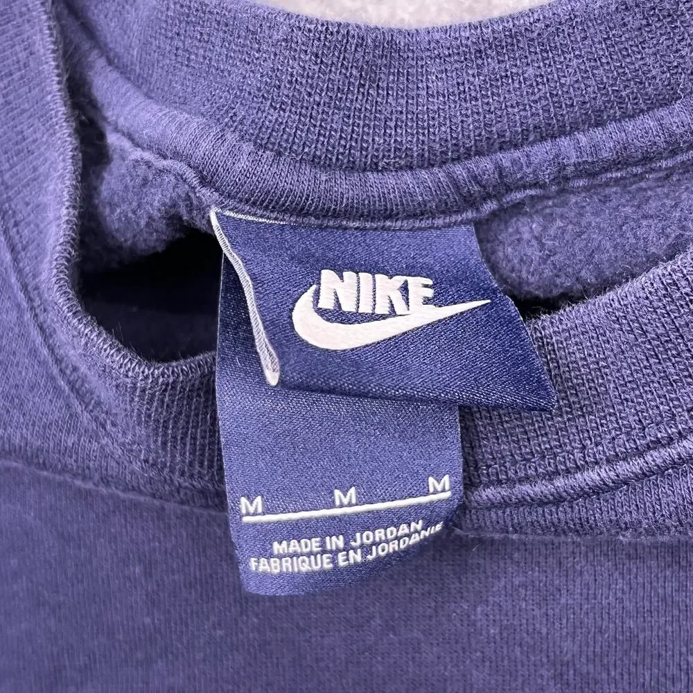nike sweatshirt blue crew neck long sleeve mens medium
